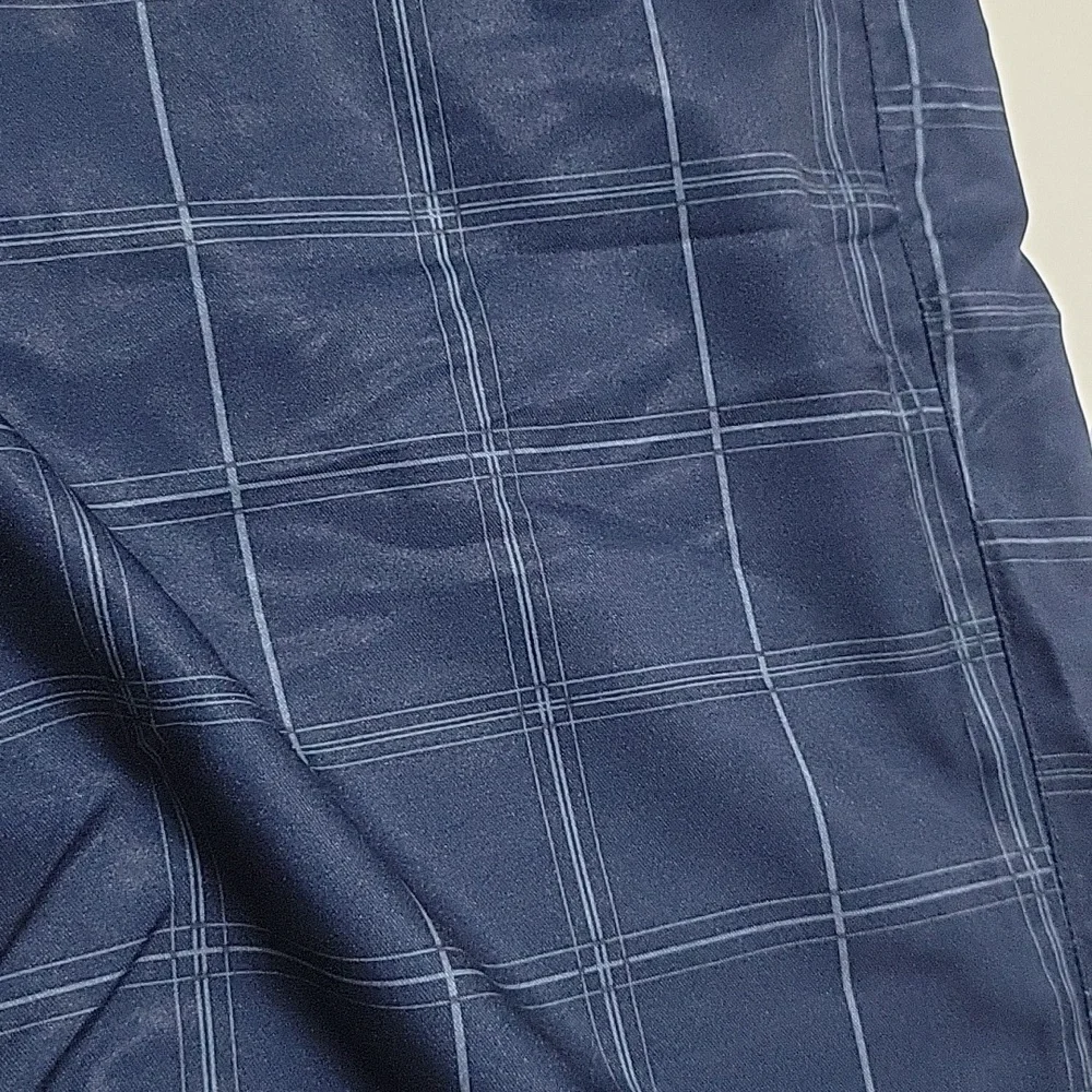 Tek Gear Blue Checkered Men's Golf Shorts Sz 34